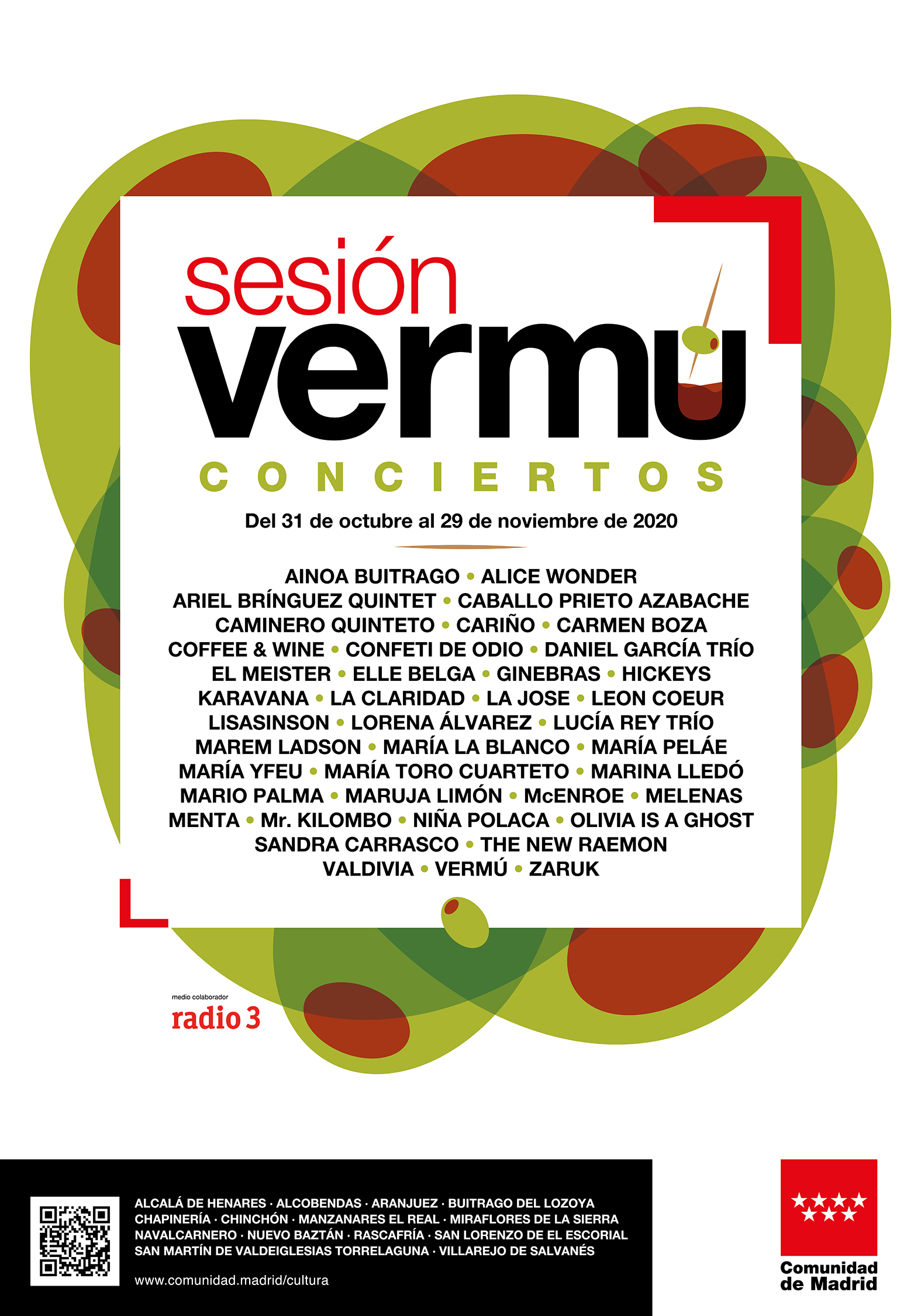 cartel conciertos sesión vermú 2020