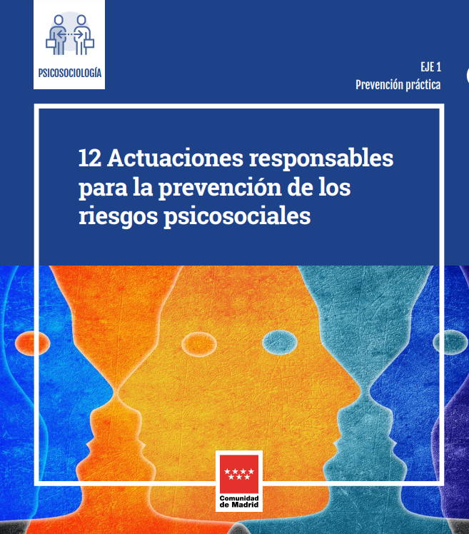 portada publicación 12 actuaciones responsables riesgos psicosociales IRSST