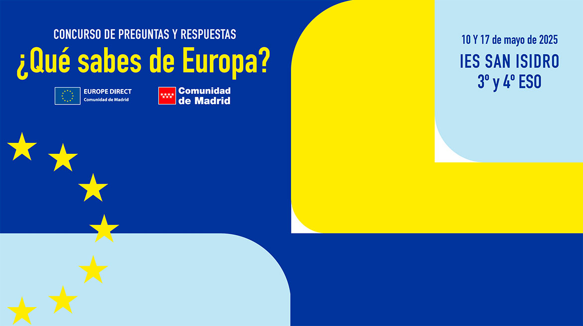 Cartel del concurso ¿Qué sabes de Europa?